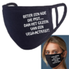 Boeren Mondkapjes - Beter een koe die pist - Zwart